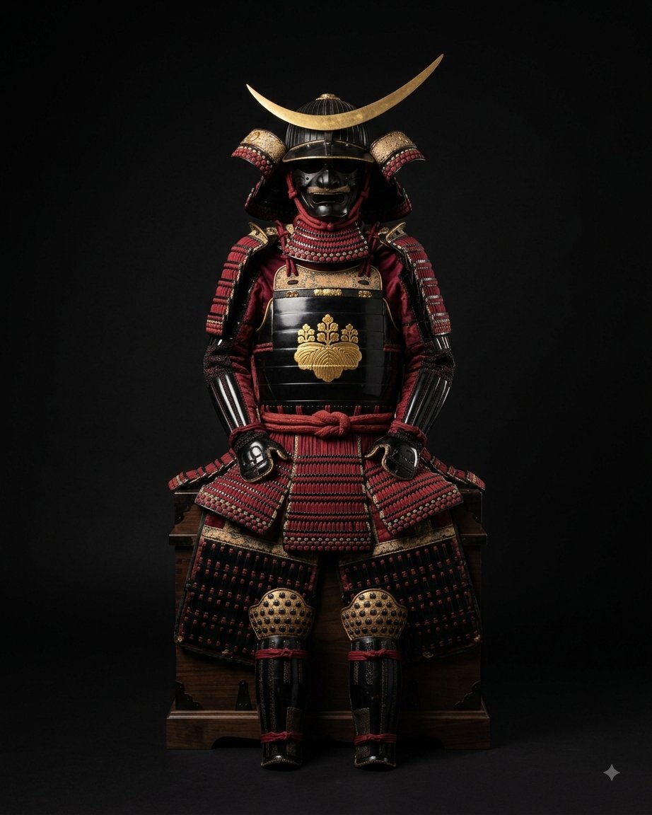 Authentic Replica Kuro-Urushi Samurai Armor Display Set